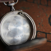 To Pray Necklace w/Antique French Sterling Pocket Watch Lockets,Sacred Heart and Thy Kingdom Come Cross,Antique Sterling Chiming Heart