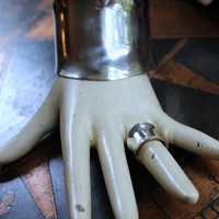 Solid Sterling Cuff Bracelet and Ring Set 
