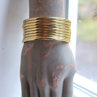 Set of 9 Milot Italy 14K Gold Bangle Bracelets