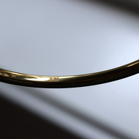 Set of 9 Milot Italy 14K Gold Bangle Bracelets