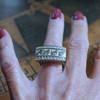 Custom Made One of a Kind 14 White Gold Certified Charles and Colvard 10.48 Carat Moissanite Ring