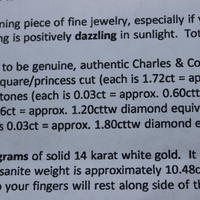 Custom Made One of a Kind 14 White Gold Certified Charles and Colvard 10.48 Carat Moissanite Ring