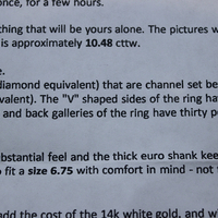Custom Made One of a Kind 14 White Gold Certified Charles and Colvard 10.48 Carat Moissanite Ring
