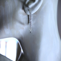 14K White Gold 7 Carat Moissanite Hoop Earrings - 50% OFF with purchase of Moissanite Ring!