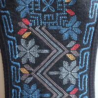 NEW! Vintage Biya by Johnny Was Long Embroidered Open Front Vest with Front Pockets