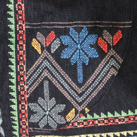 NEW! Vintage Biya by Johnny Was Long Embroidered Open Front Vest with Front Pockets