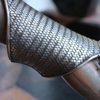 The Heirophant Wide Sterling Weave Cuff Bracelet with Heart Shaped Glass Pillars of Creation,Sterling Engraved Heirophant Medal, Sterling Stars & More!