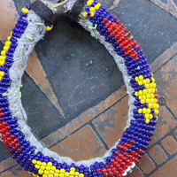 Set of 6 Authentic Tribal Seed Bead Bracelets with Various Drops & Dangles