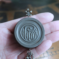 NEW! The Other Eye Necklace with Unusual Antique Pocket Watch Container, Sterling Findings,Vintage Palmistry Medal, All Seeing Eye Connector & More!