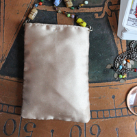 SOLD to J Clarity Necklace Set w/Vintage Travelling Rider Waite Tarot Deck,Antique Mardi Gras Beads,Antique Pouch,Antique Focusing Beveled Lens,Antique Paisley Drop,"Love Heals" Finding & More!