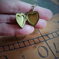 Antique Etruscan Findings & Vintage Heart Lockets Earrings - 50% Off w/purchase of matching necklace!
