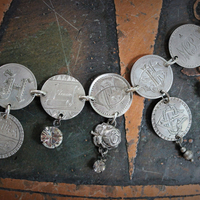 NEW! Incredible Antique Victorian Love Token Bracelet Set of 3 - Amazing Variety of1800's Coin Size & Type, Monograms and Dangles!