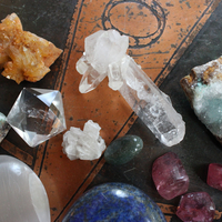 Gemstone Collection with Amazing Large Lapis Lazuli Stone, Aura Crystal Cluster, Blue Calcite, Selenite, "Success" Stone and More!