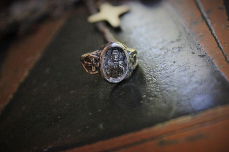 The Journey Necklace w/Antique Kuchi Gypsy Findings,Sterling The Chariot Tarot Medal,Antique Sterling Found Child's Ring +Much More!