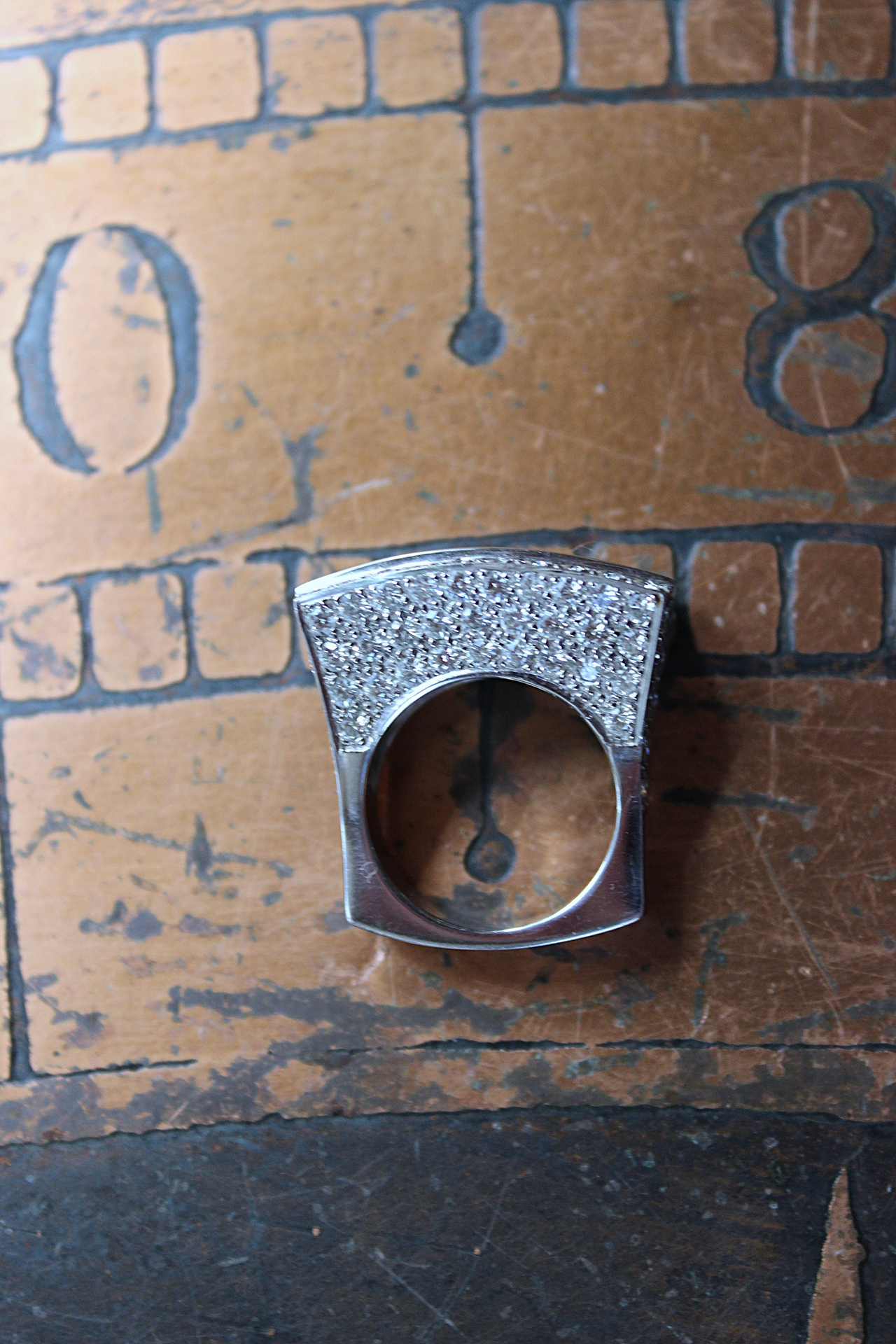 Custom Made One of a Kind 14 White Gold Certified Charles and Colvard 10.48 Carat Moissanite Ring
