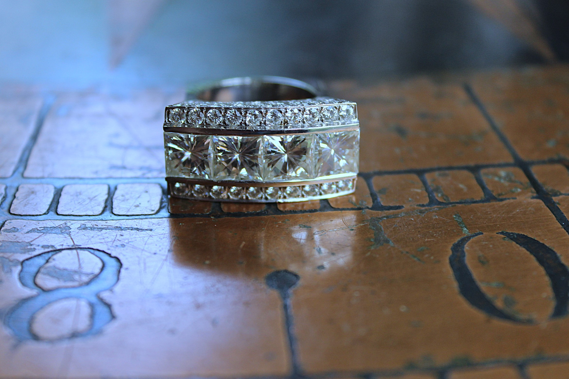 Custom Made One of a Kind 14 White Gold Certified Charles and Colvard 10.48 Carat Moissanite Ring