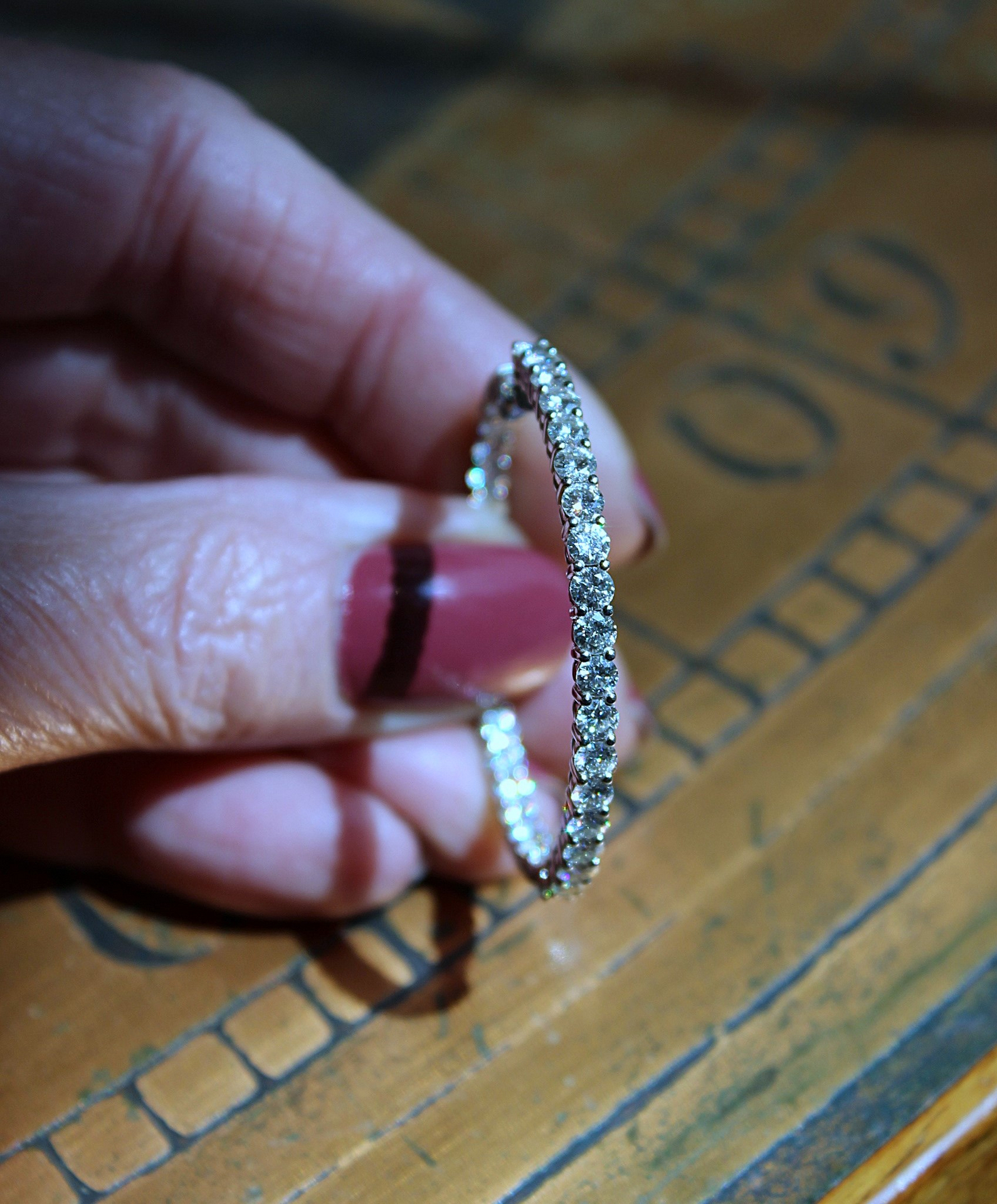 14K White Gold 7 Carat Moissanite Hoop Earrings - 50% OFF with purchase of Moissanite Ring!
