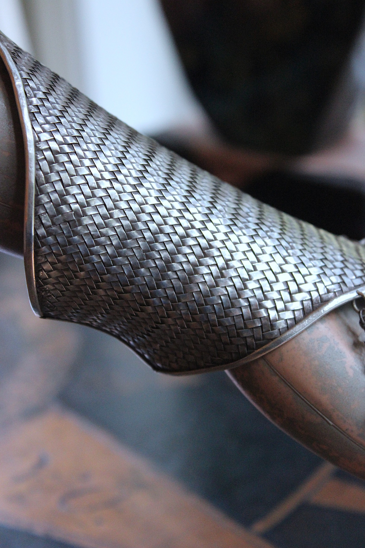 The Heirophant Wide Sterling Weave Cuff Bracelet with Heart Shaped Glass Pillars of Creation,Sterling Engraved Heirophant Medal, Sterling Stars & More!