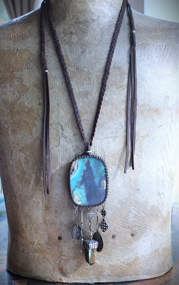 NEW!  I Loved you to the End Necklace with Rare Quality Opalized Petrified Wood Pendant, SUPER RARE 1791 I Loved you to the End Sacred Heart Medal & Much More!