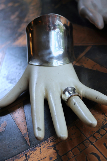 Solid Sterling Cuff Bracelet and Ring Set 